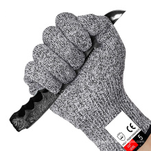 Durable Level 5 Cut Resistant Gloves Kitchen Safety HPPE Knitted Liner Hand Grip Gloves Anti Cut Protection Sleeves Gloves work
